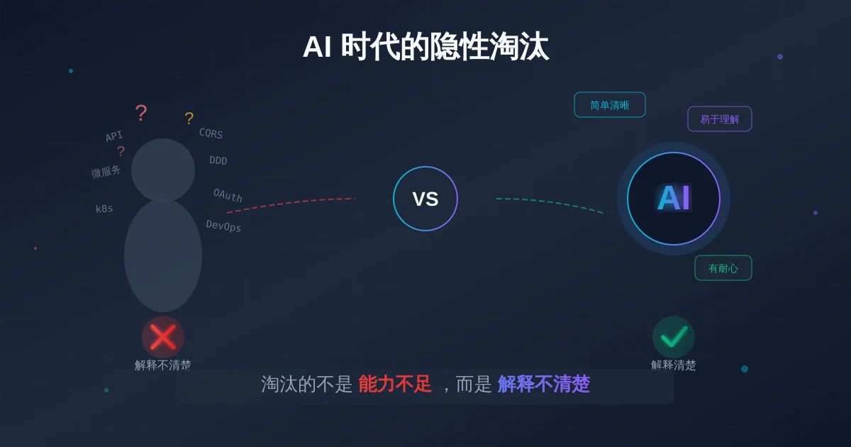 AI时代的隐性淘汰：被取代的不是能力不足，而是解释不清楚