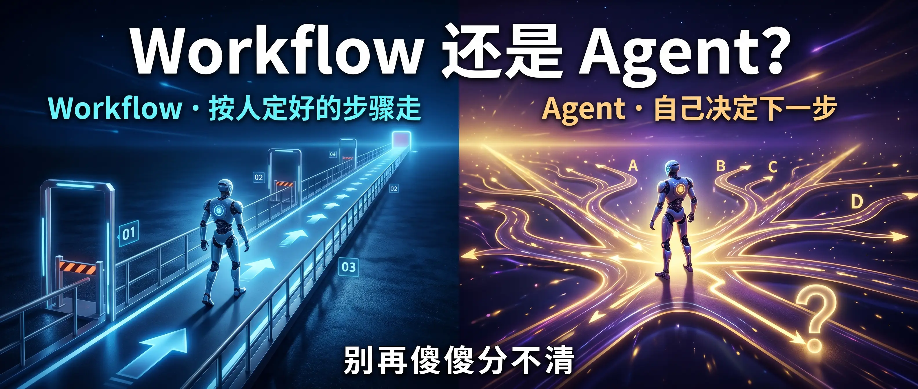你说的 Agent，八成只是个 Workflow：差别不在步骤多少，在谁决定下一步
