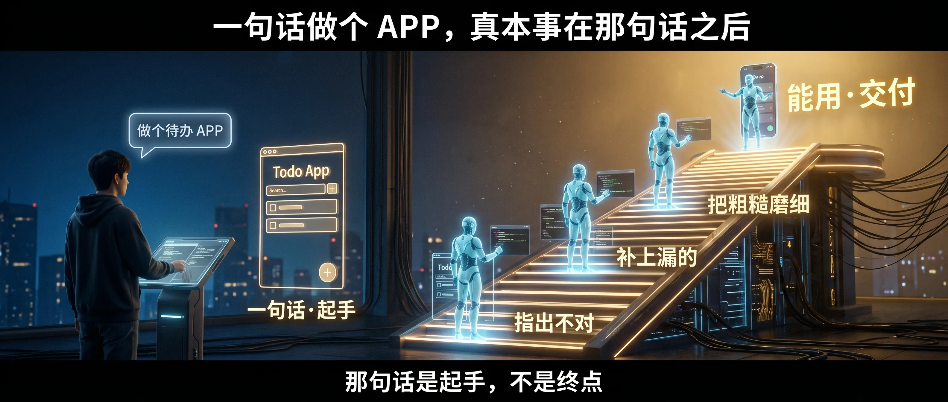 用了很久 Codex，我才看懂「一句话做个 App」——值钱的不是那句话，是把想法压成可交付结果的那套手艺