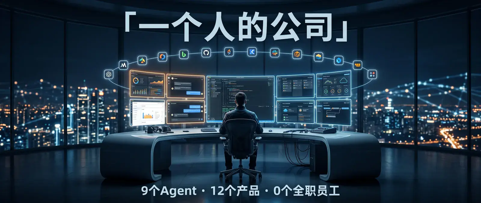 智能体经济：一个人，就是一家世界级公司——我用 10 个 Agent 和 12 个产品证明了这件事