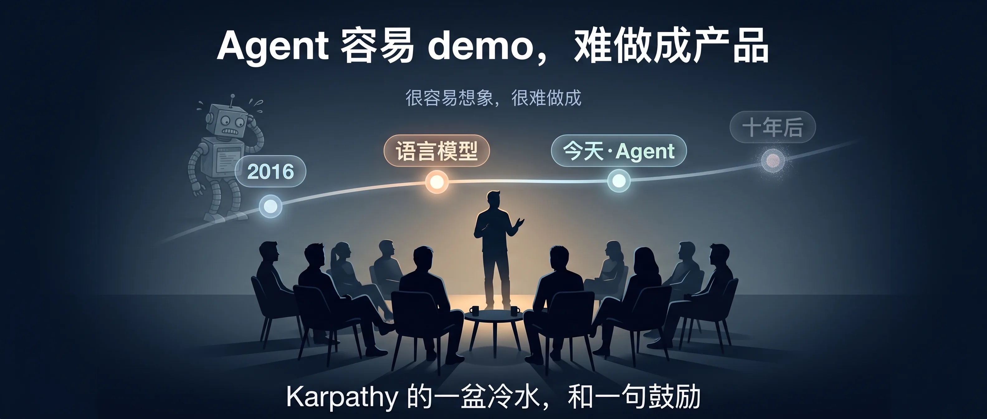 Karpathy 的 Agent 变奏曲：从两年前的「产品化要十年」，到今天的「我不怎么写代码了」