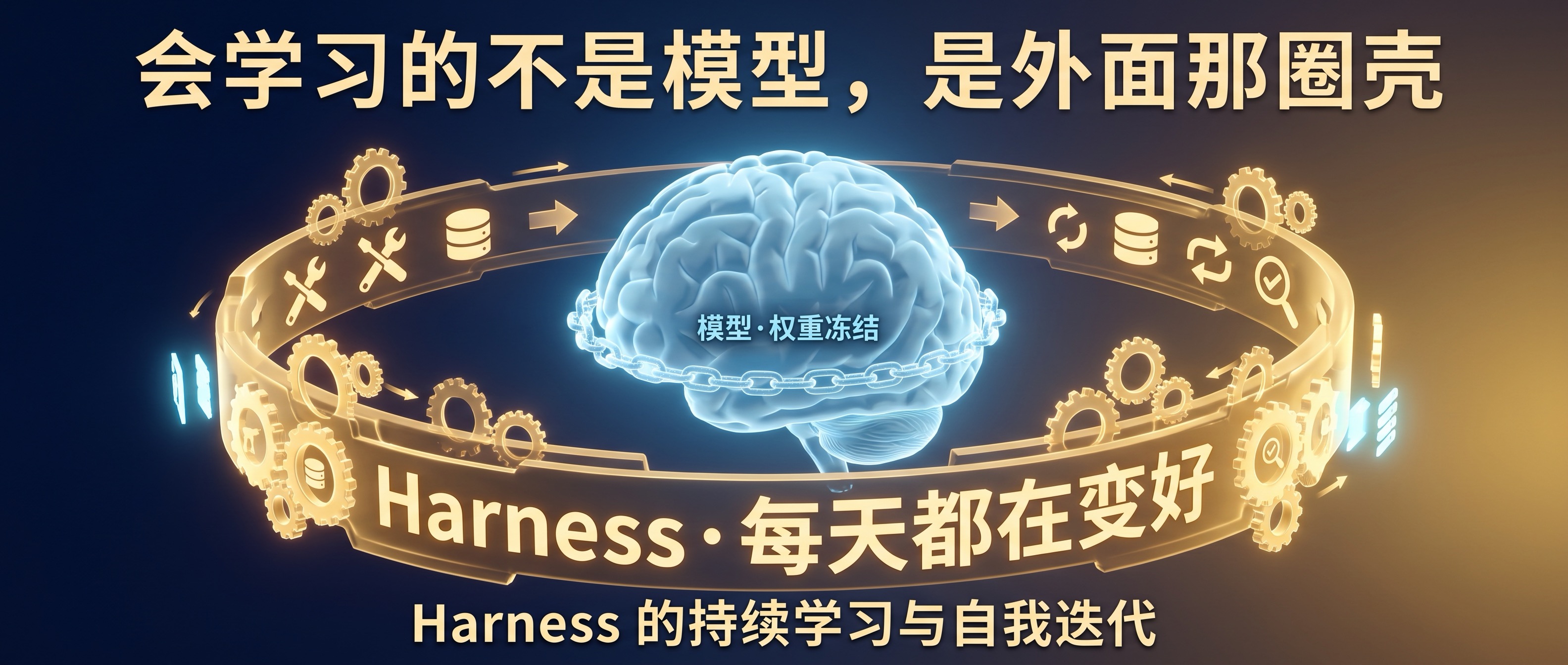 会学习的不是模型，是模型外面那圈壳——Lilian Weng 把「Harness 自我迭代」讲透了，我照着做了两年