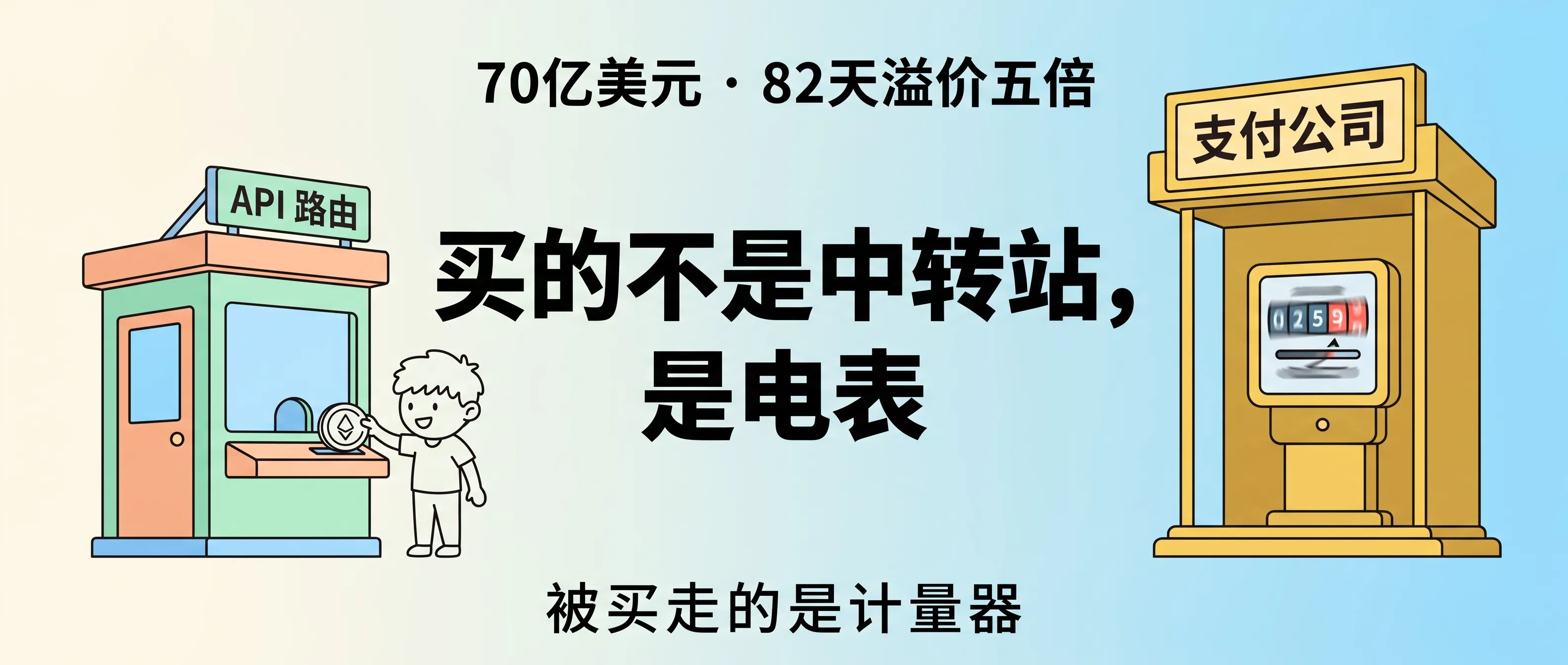 Stripe $70 亿买 OpenRouter：公共电表被买走，这周自己多了 2 家