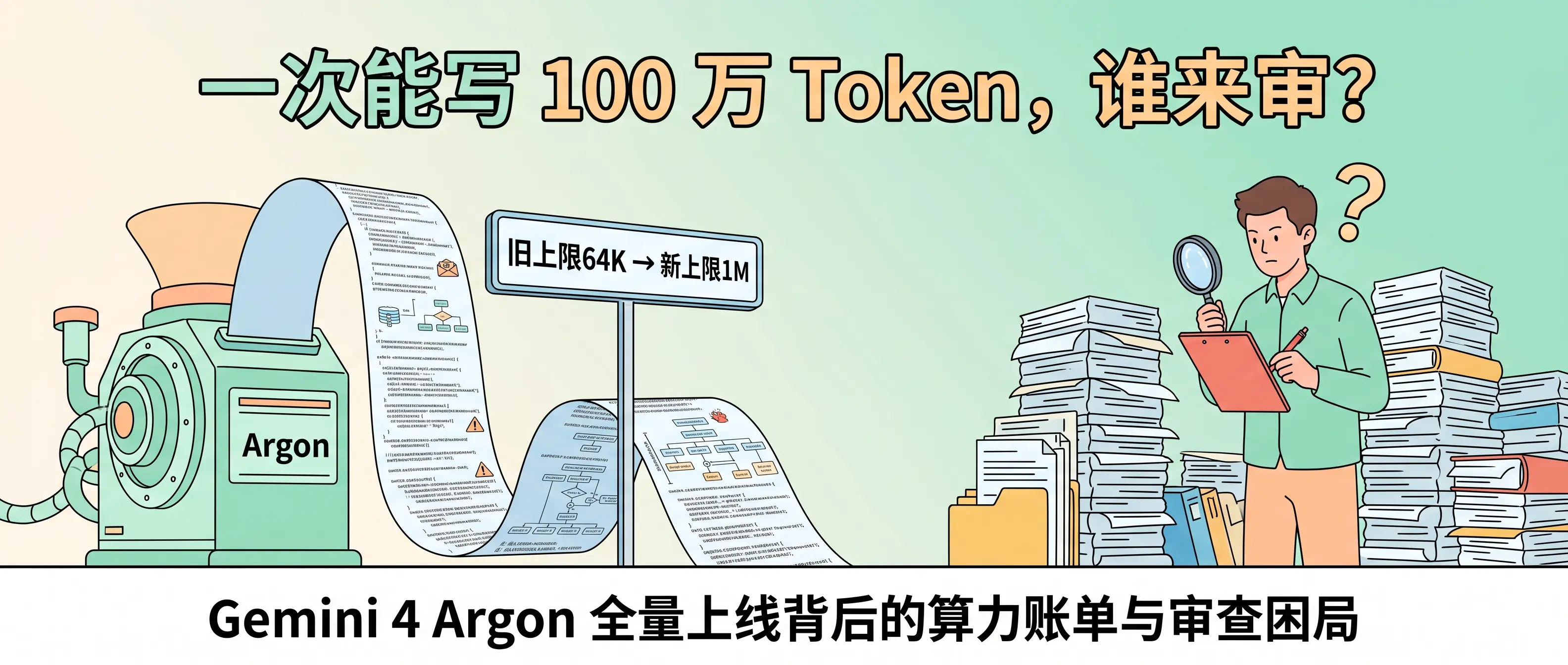 Gemini 4 Argon 全量上线：一次能写 100 万 Token，谁来审这 100 万 Token？