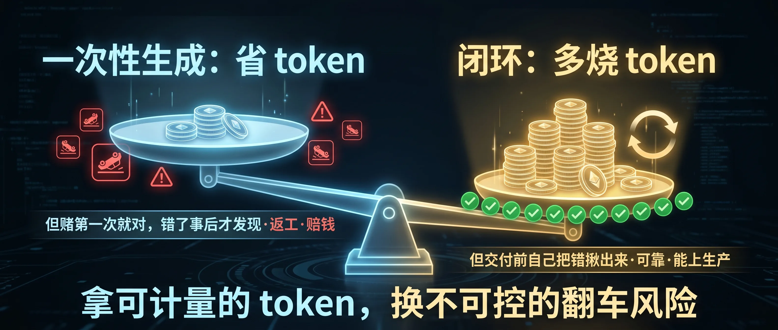 闭环的代价：多烧 token，换来可靠