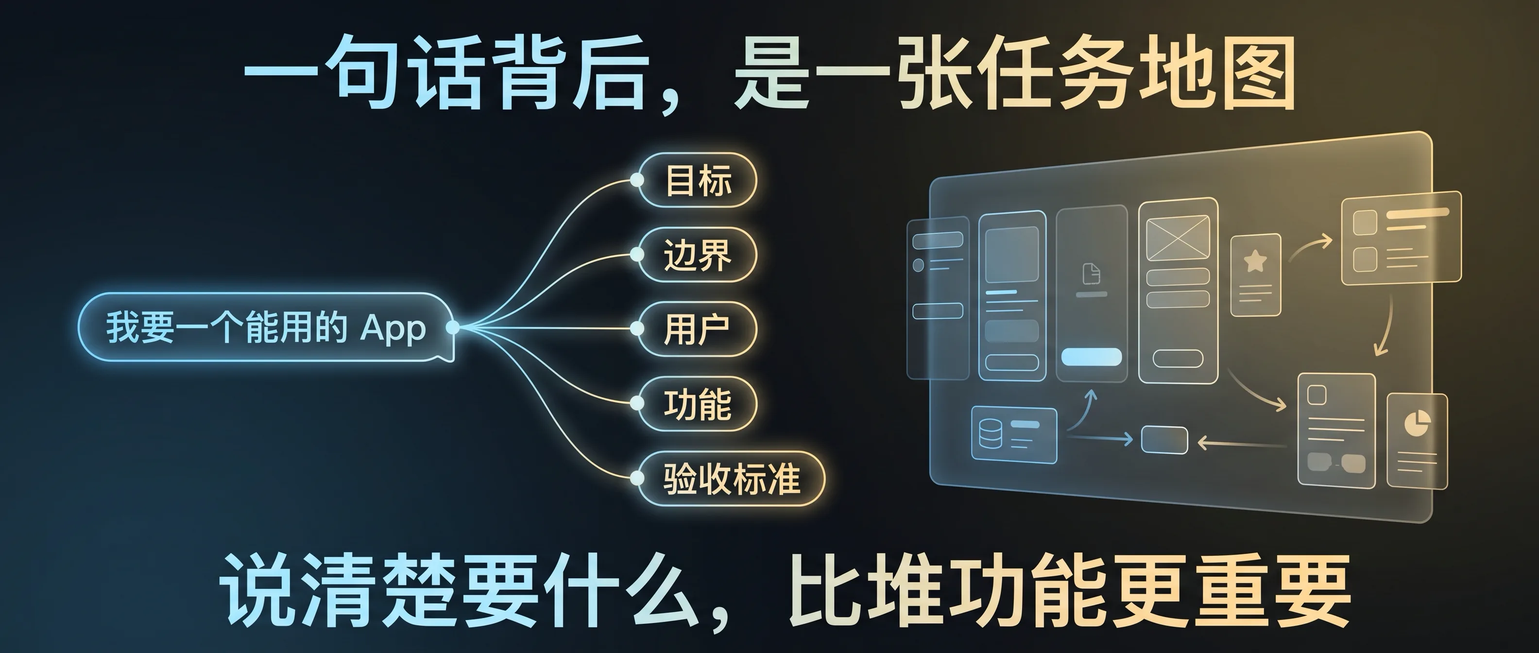 一句话背后，是一张任务地图