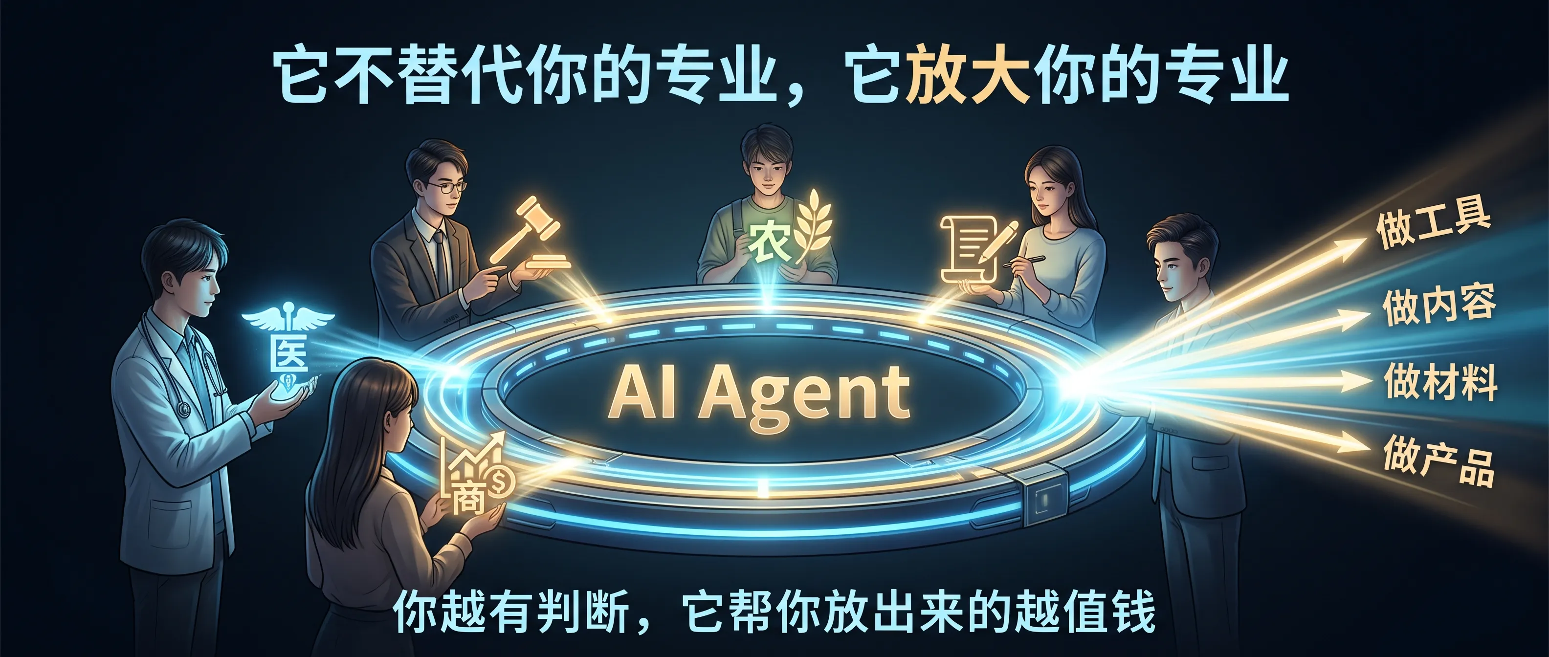 Agent 不分专业，是每一个专业的加速器