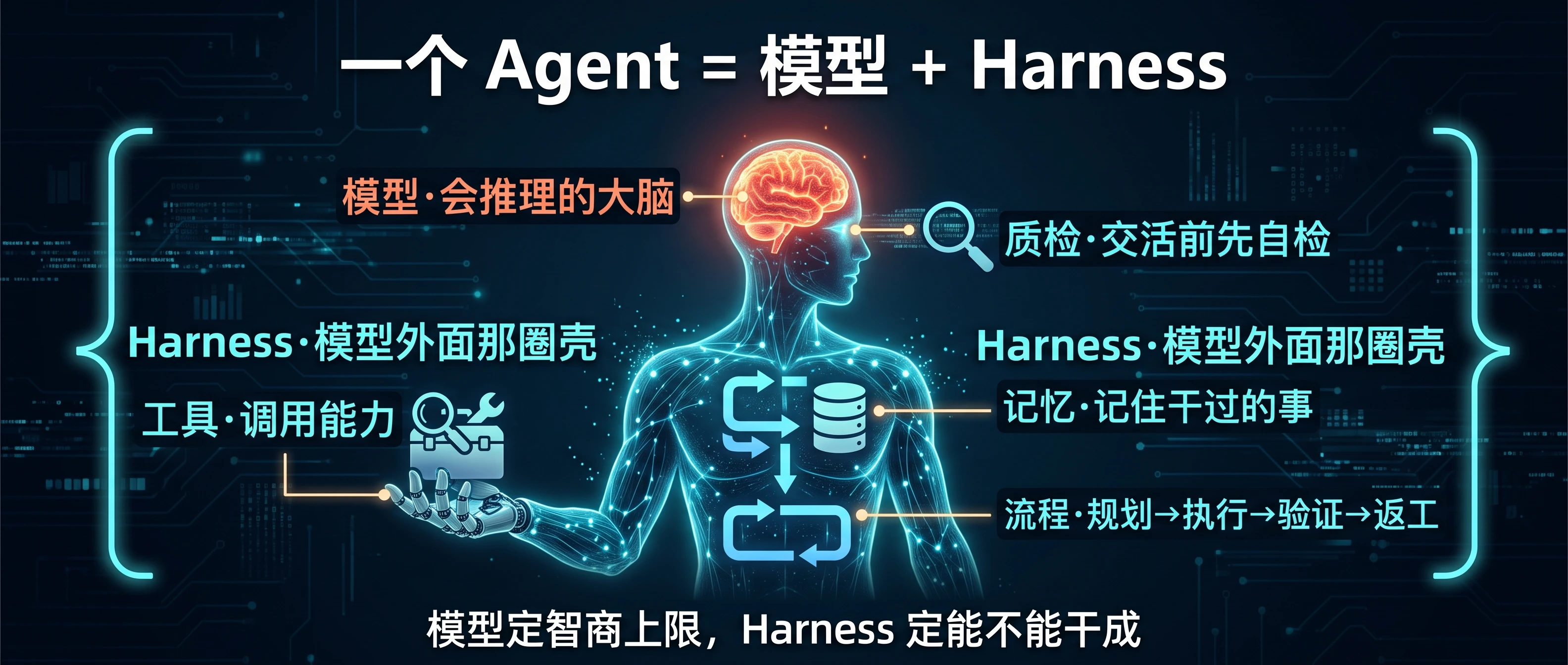 模型是大脑，Harness 是身体
