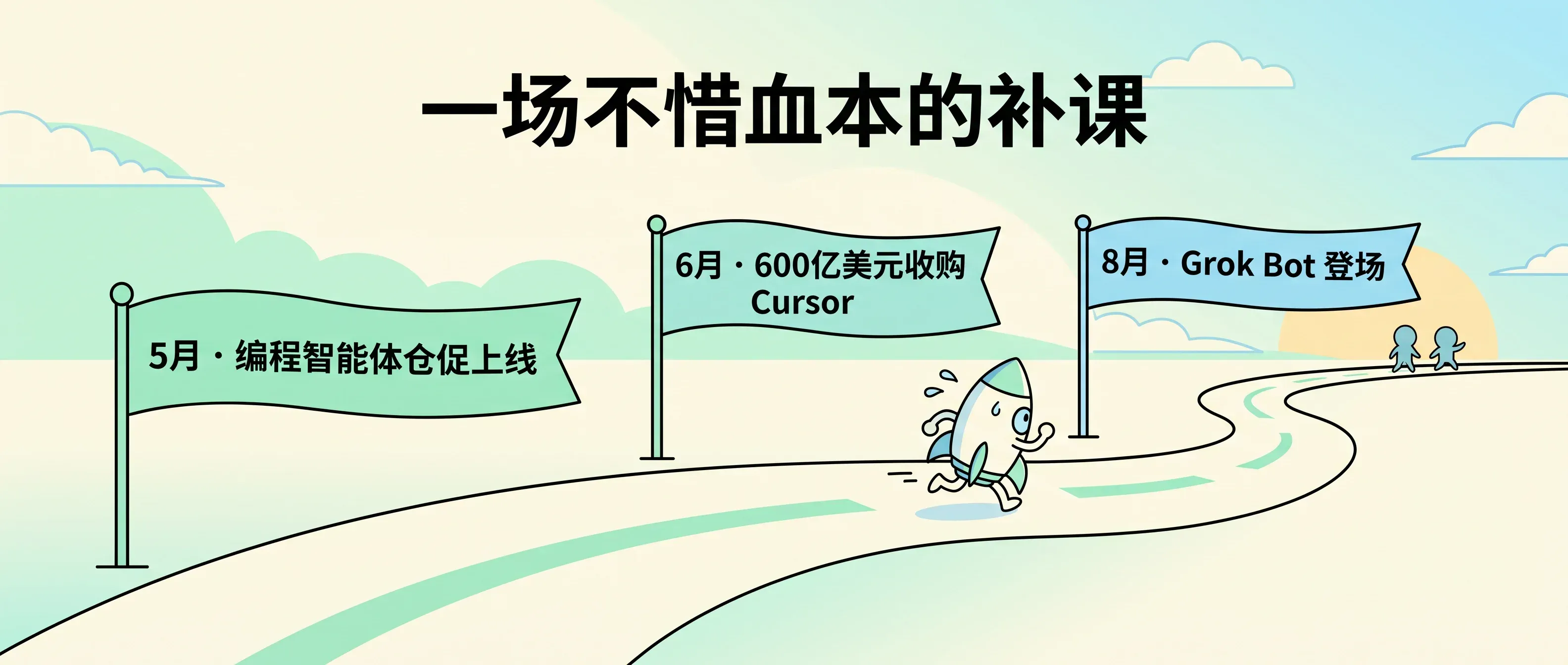 一场不惜血本的补课：从编程智能体到 Grok Bot