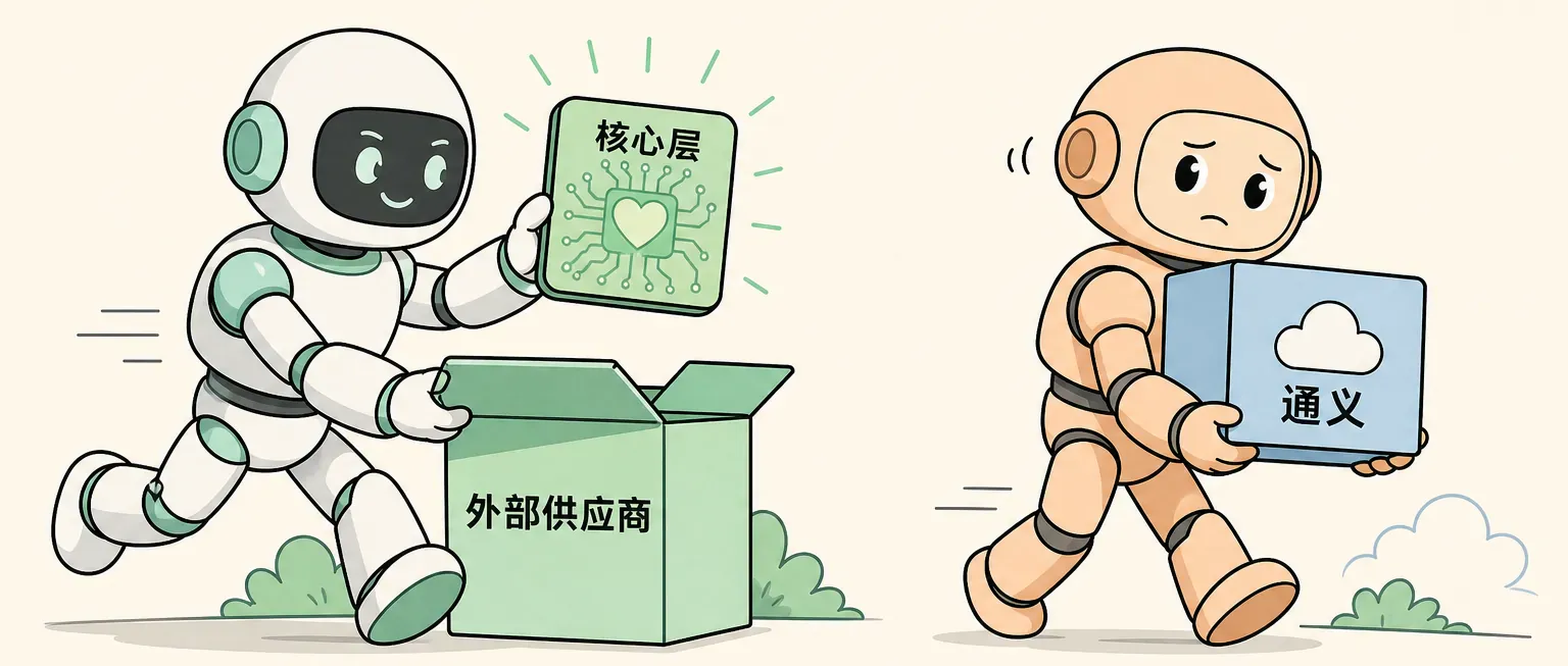 核心层不长期外包
