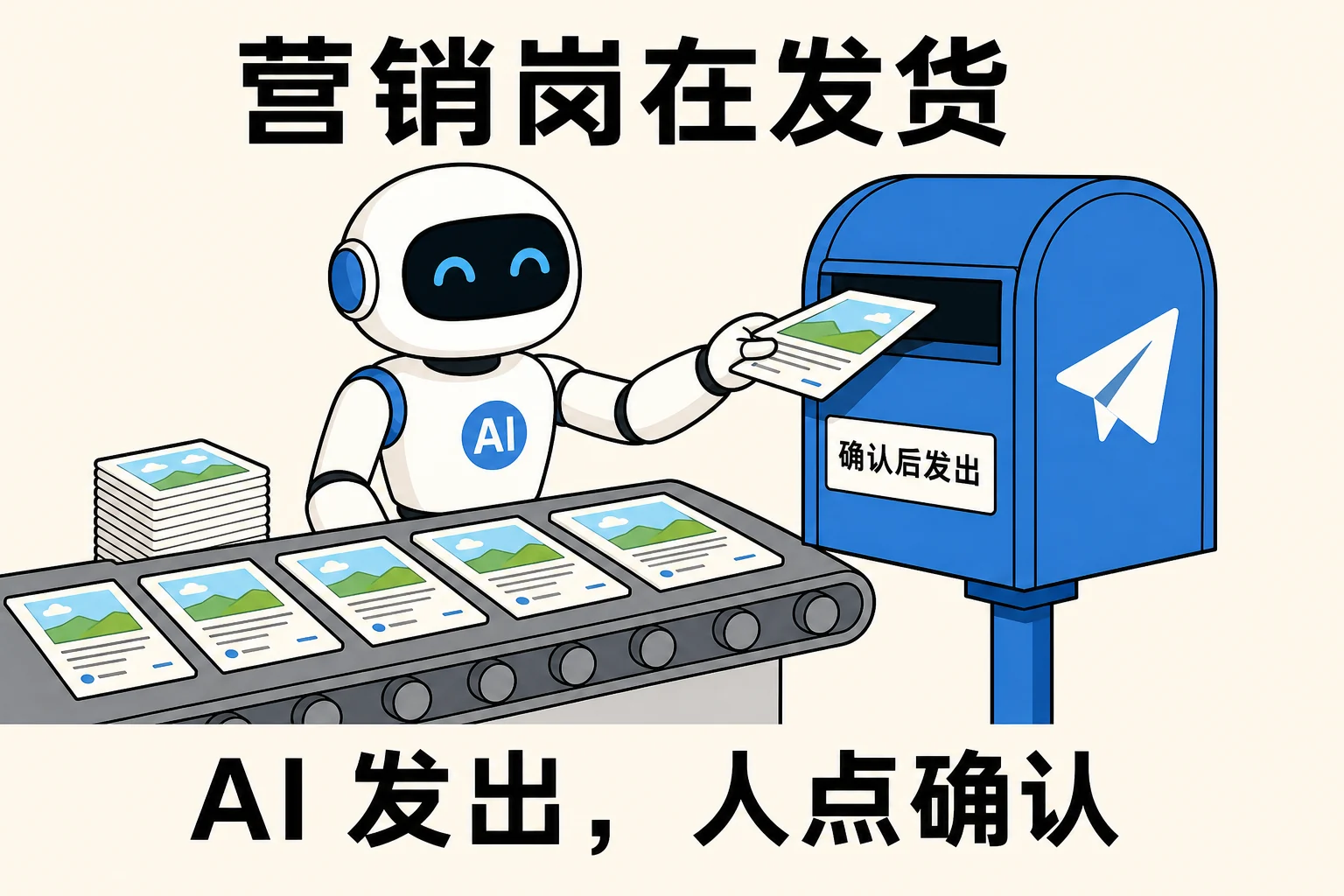 营销岗在发货