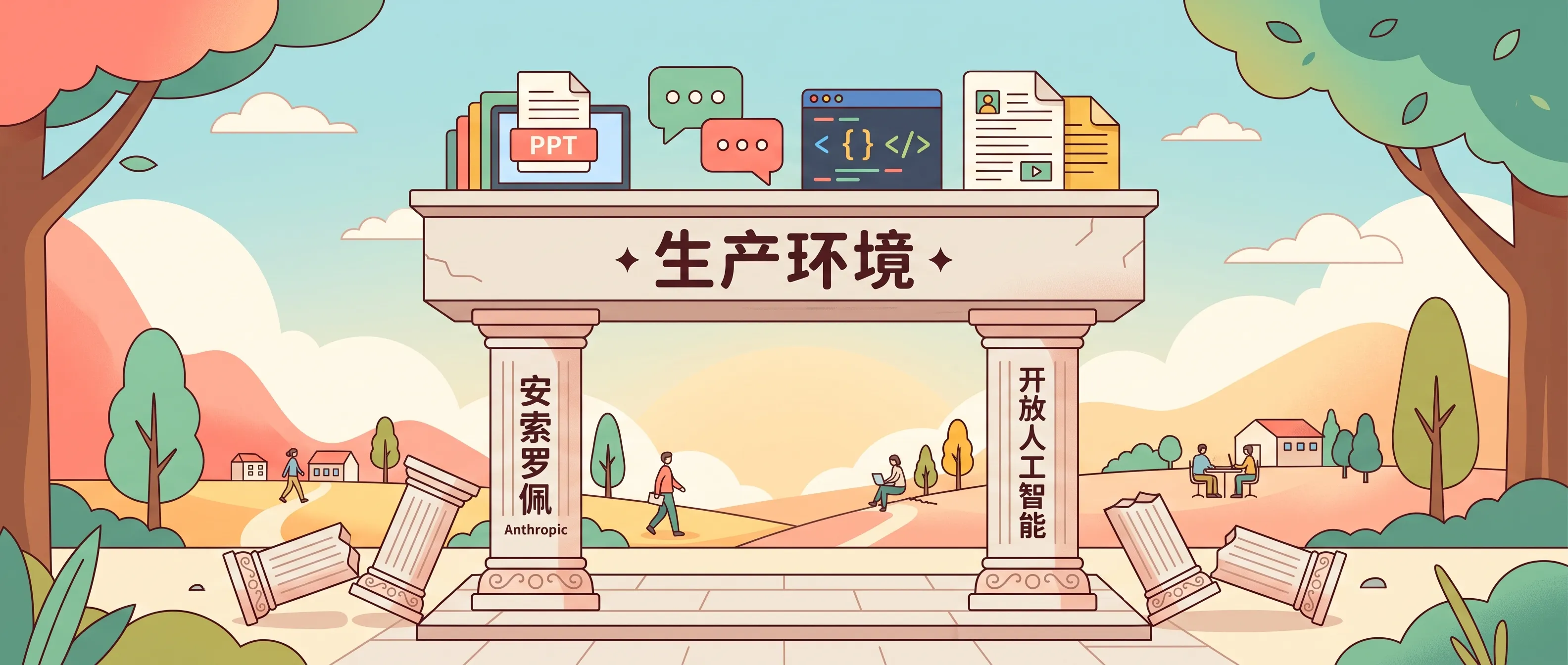 两家模型,生产环境的两根柱子