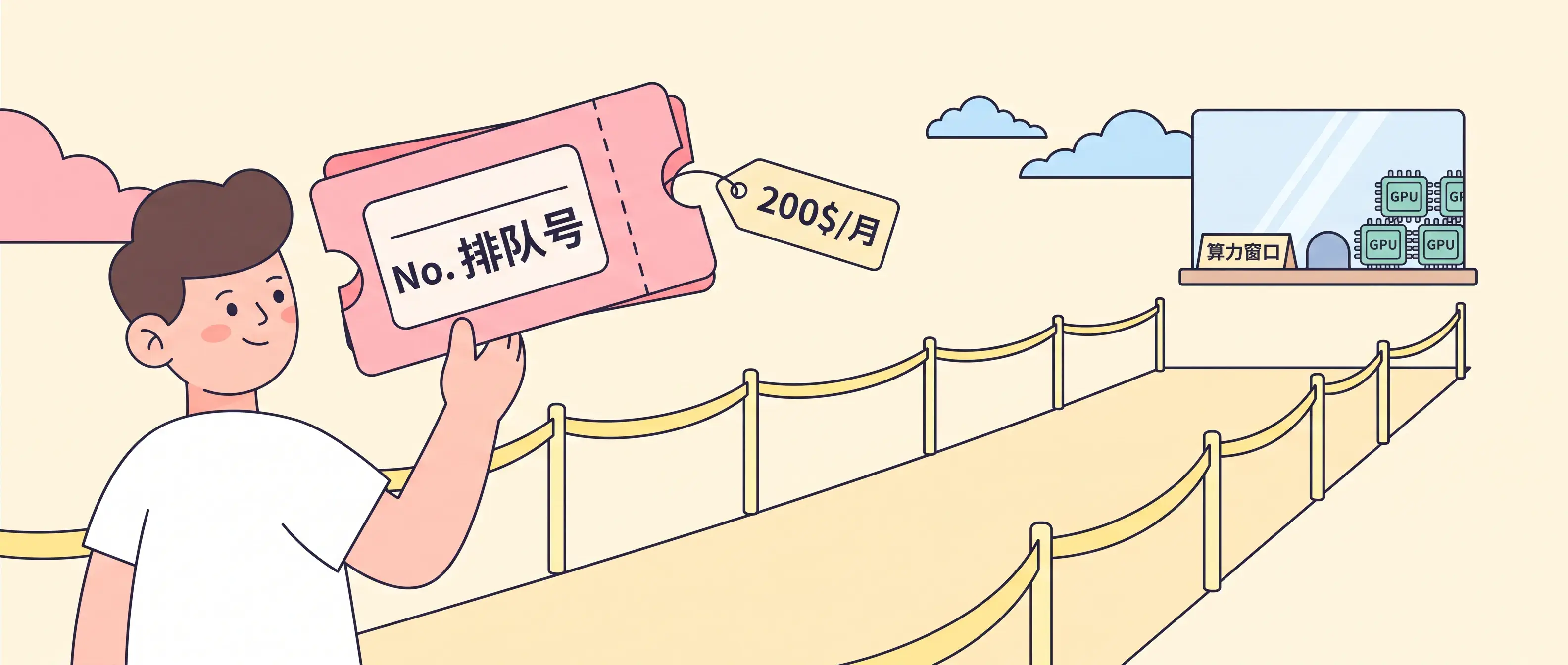 200 美元买的是排队资格——算力紧张时，排队号就是排队号