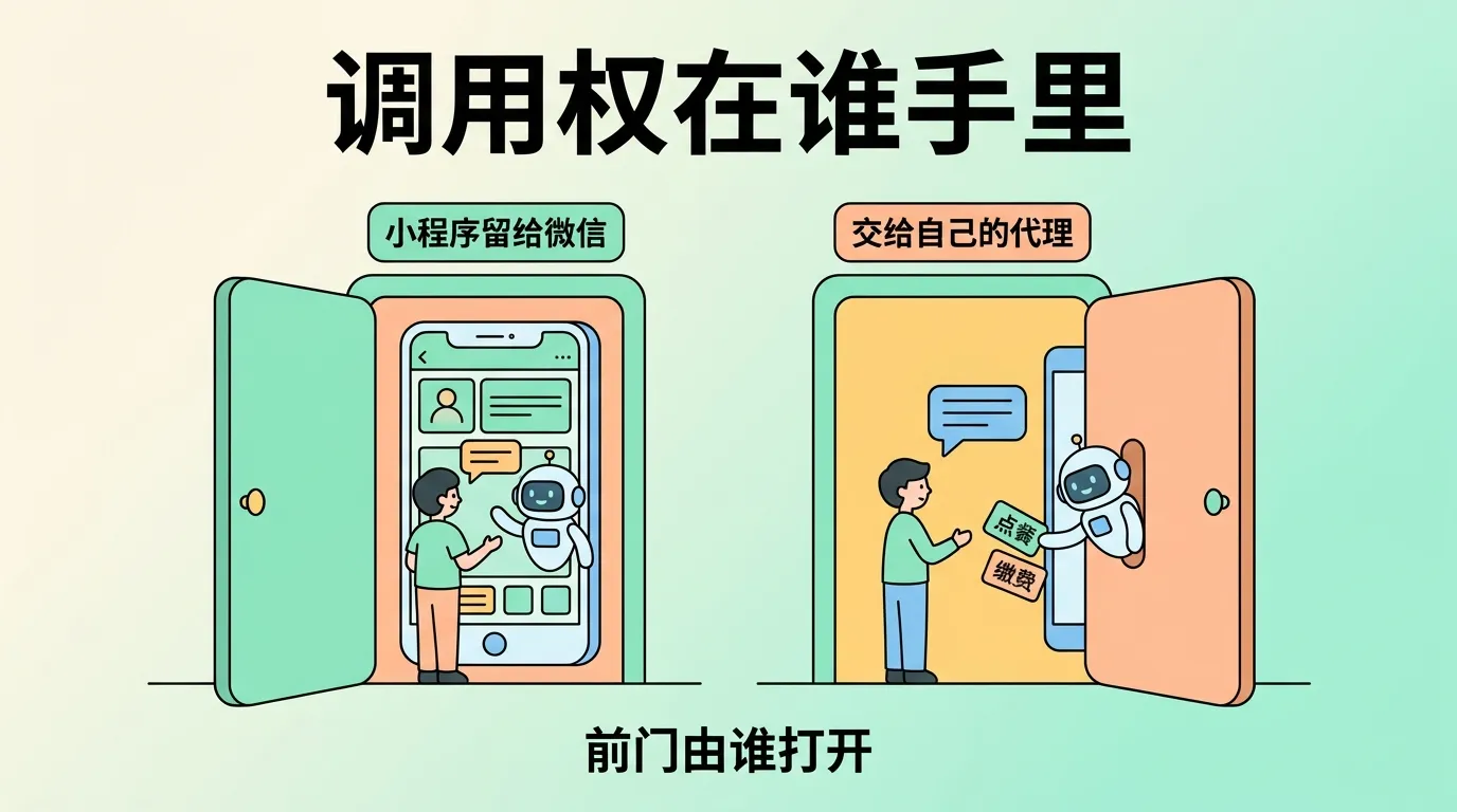 小程序两条路:留给微信自己的代理,或交给用户自己的代理