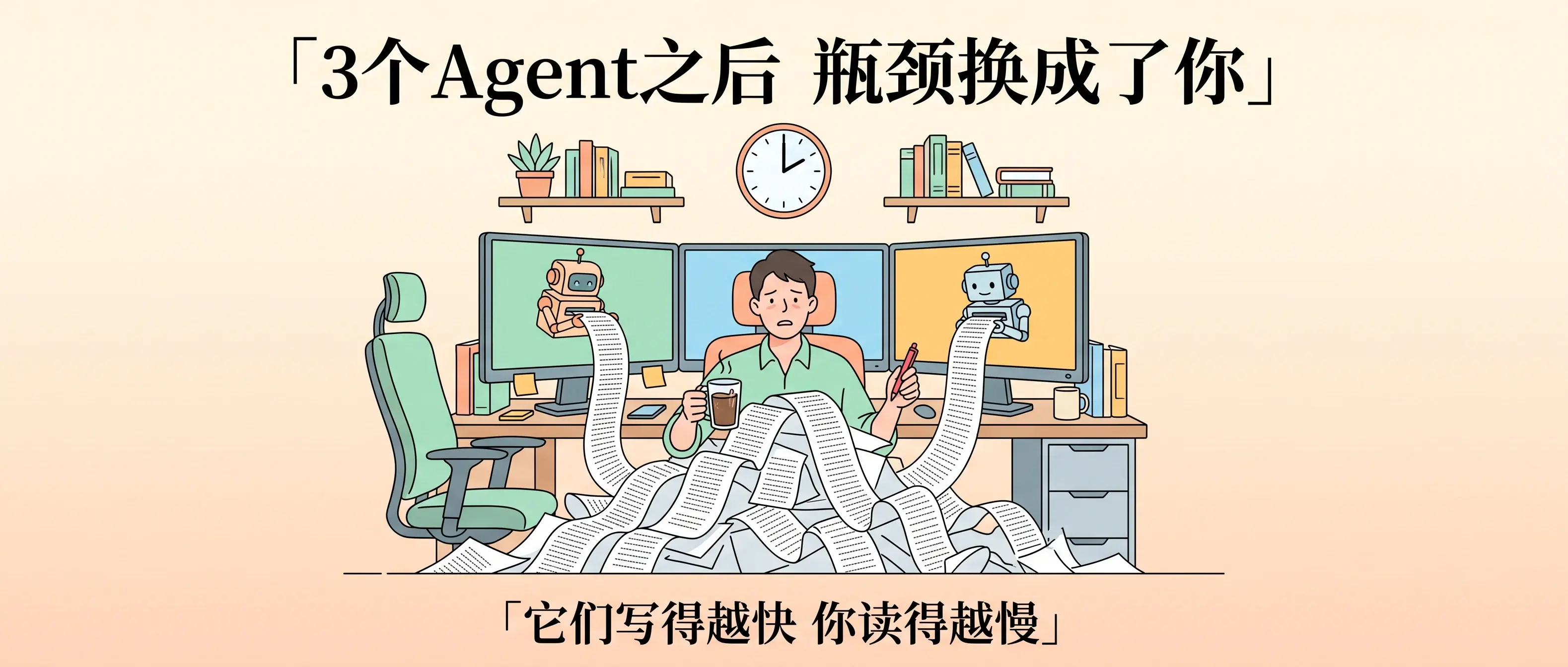 3个Agent之后，瓶颈换成了你