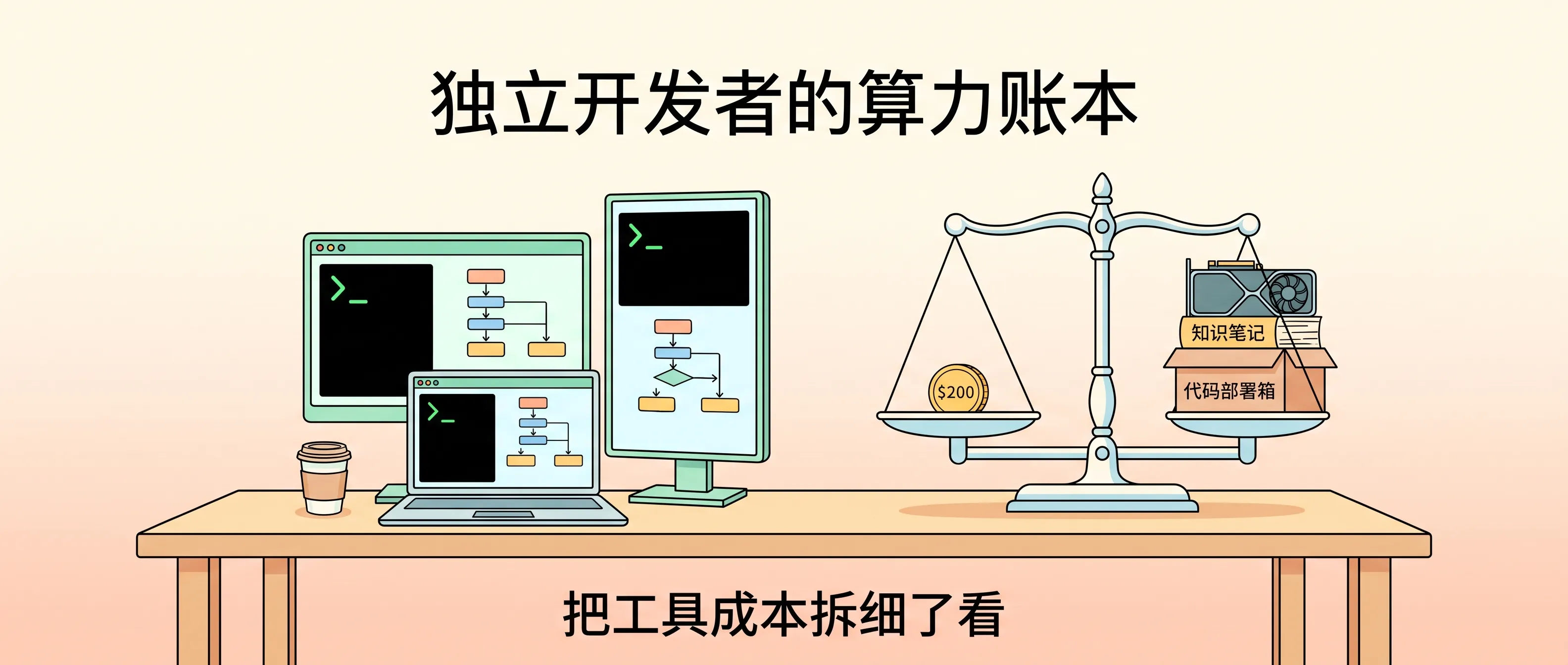 独立开发者的算力账本