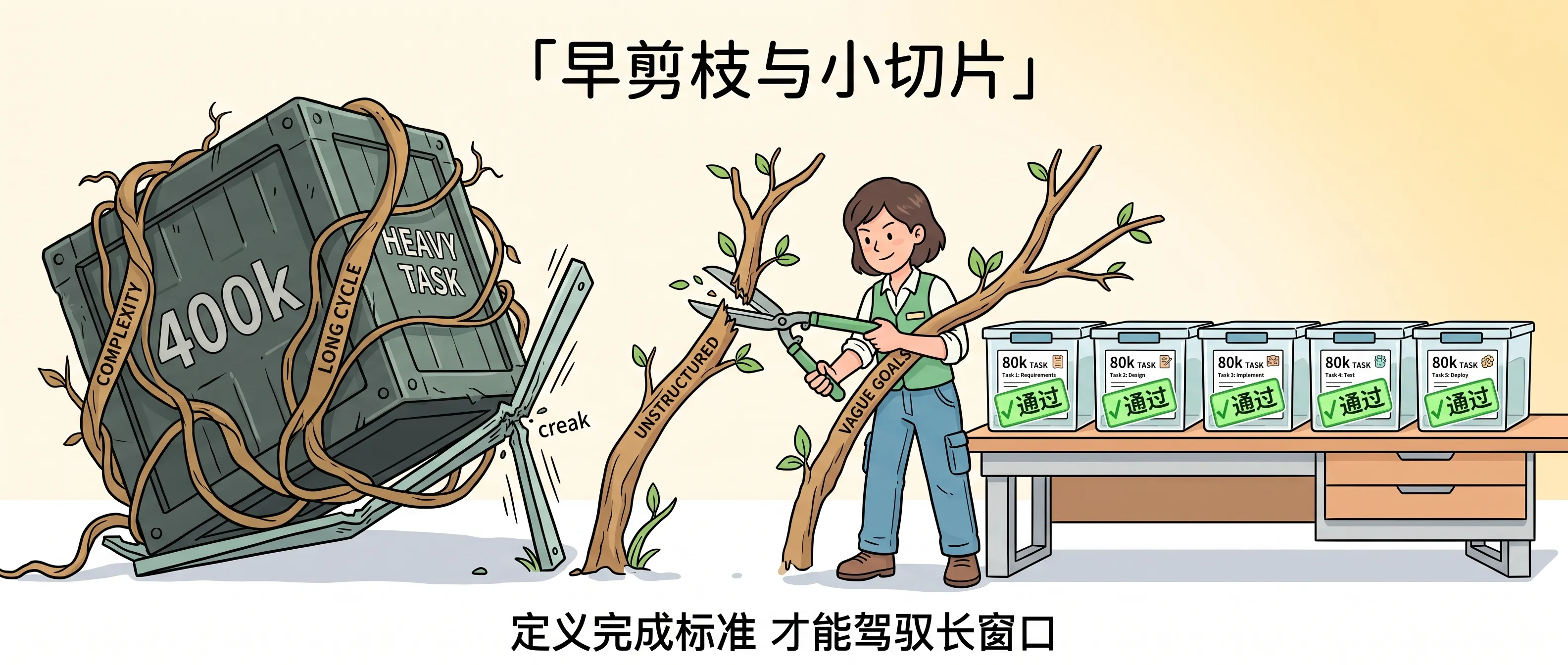 大仓库拆成小切片,两轮无进展立即剪枝