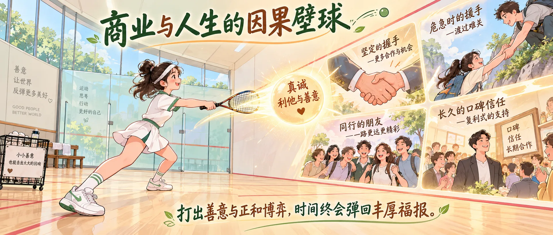 因果壁球:多做好事的商业逻辑