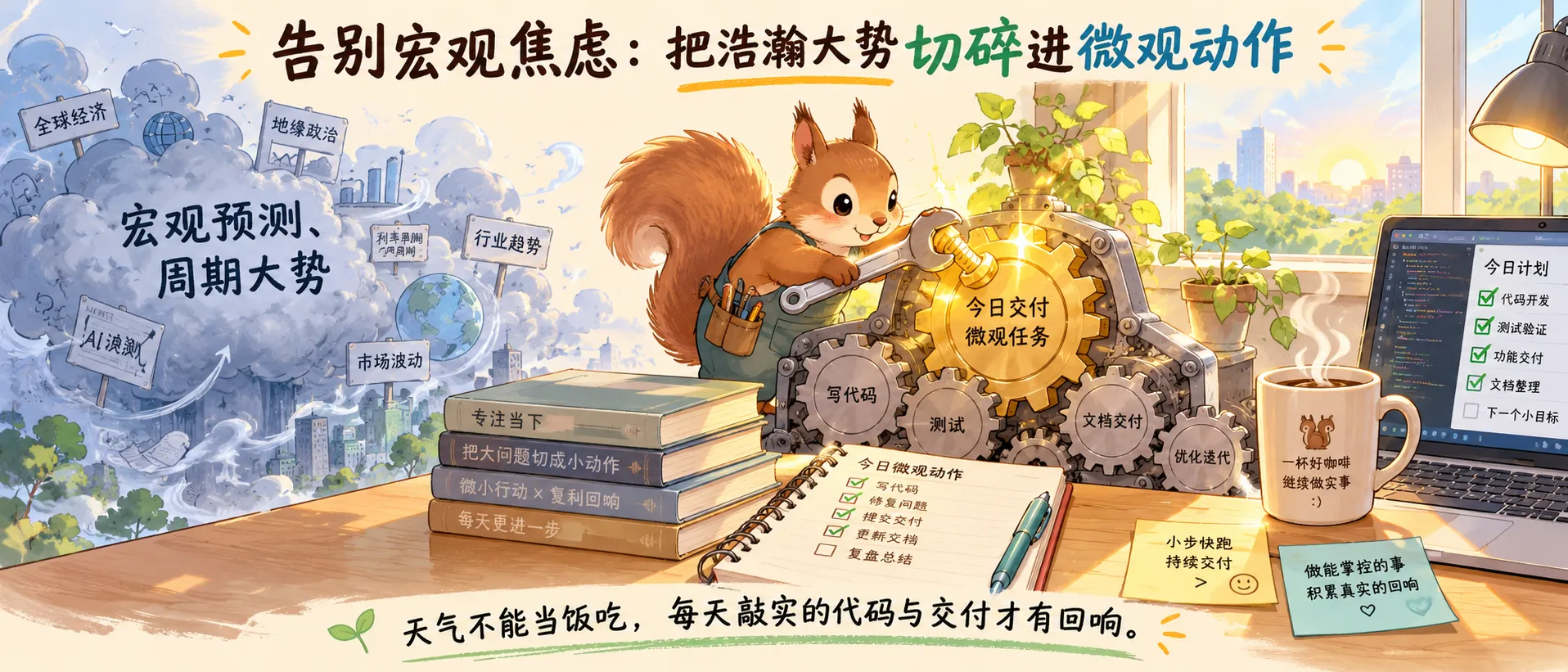 把大势切碎成微观动作