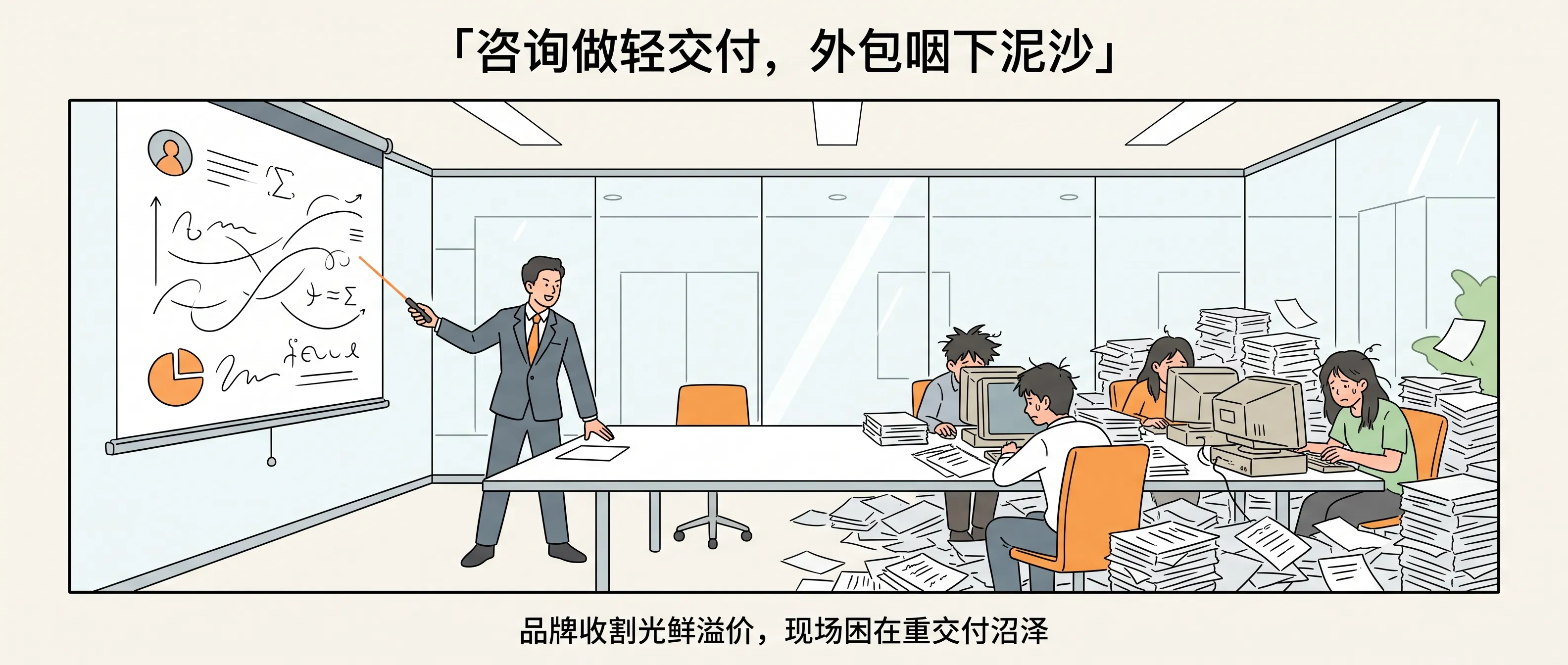 咨询与外包的现实对比