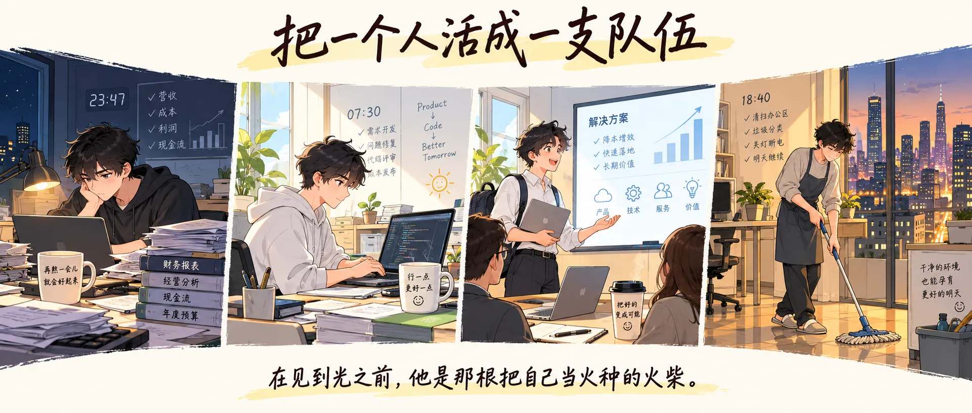 把一个人活成一支队伍