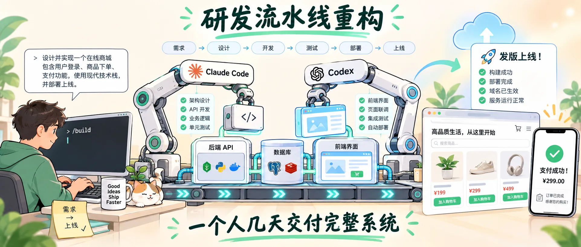 Claude Code 与 Codex 重构开发流程