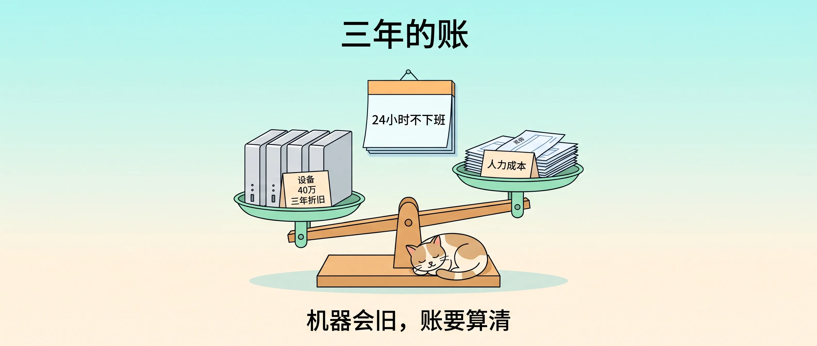 三年的账：机器会旧，账要算清