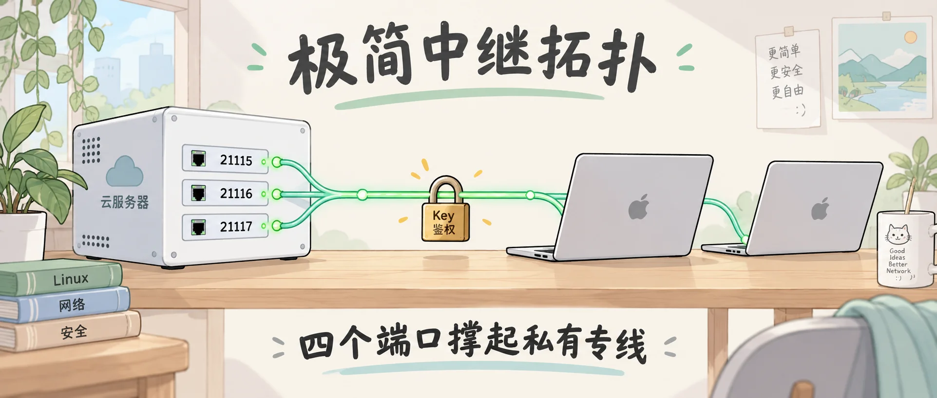 服务端端口与连接拓扑