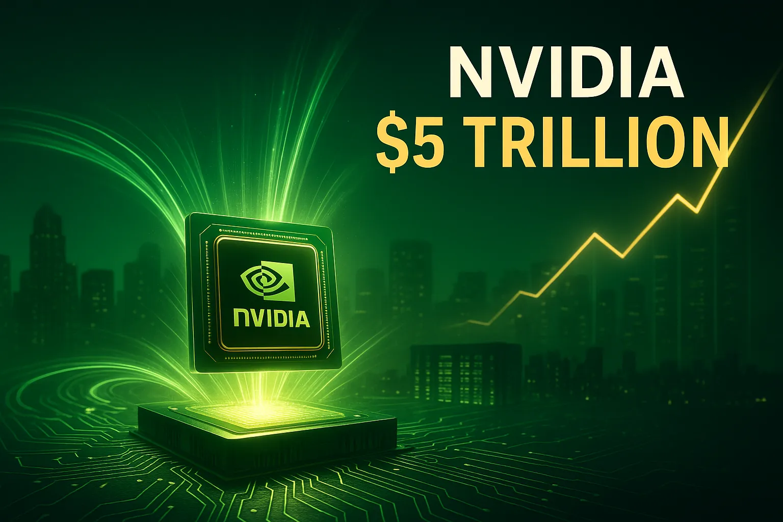 英伟达突破5万亿美元市值：从芯片制造商到算力基础设施之王的蜕变
