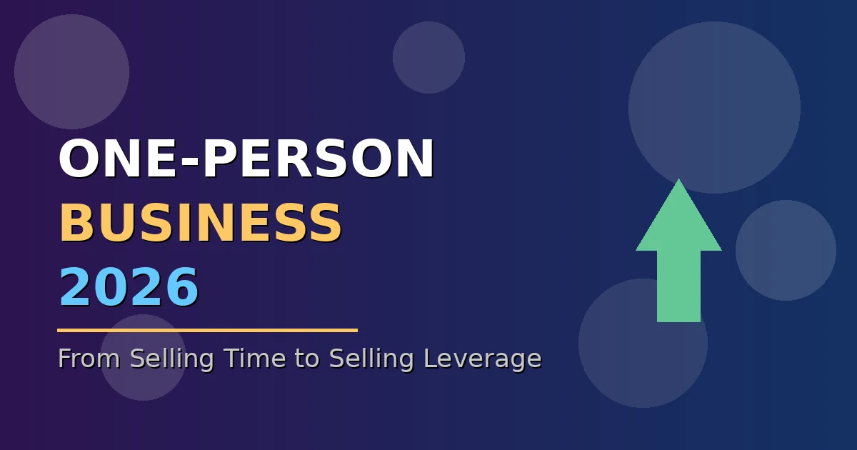 2026年一人公司生存指南：从卖时间到卖杠杆的思维革命