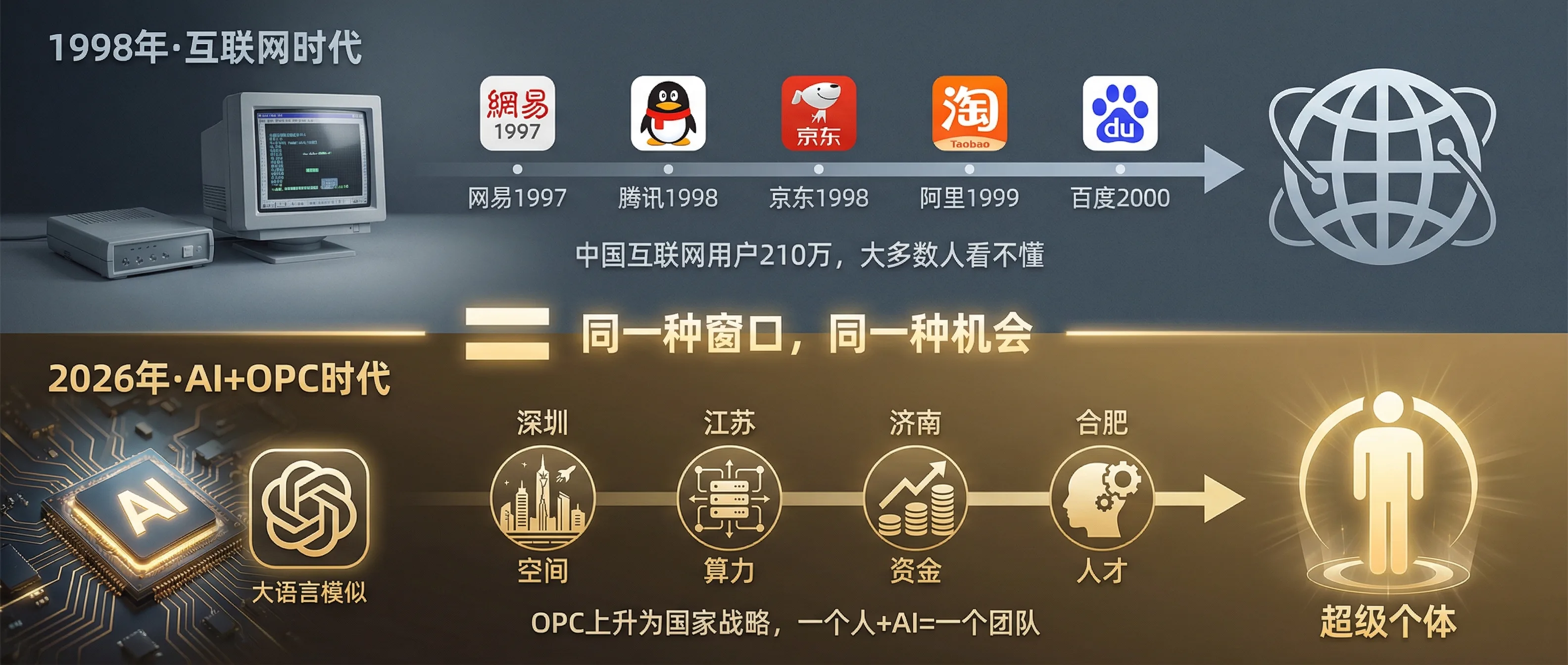 1998-2026:两个时代的创业窗口对比