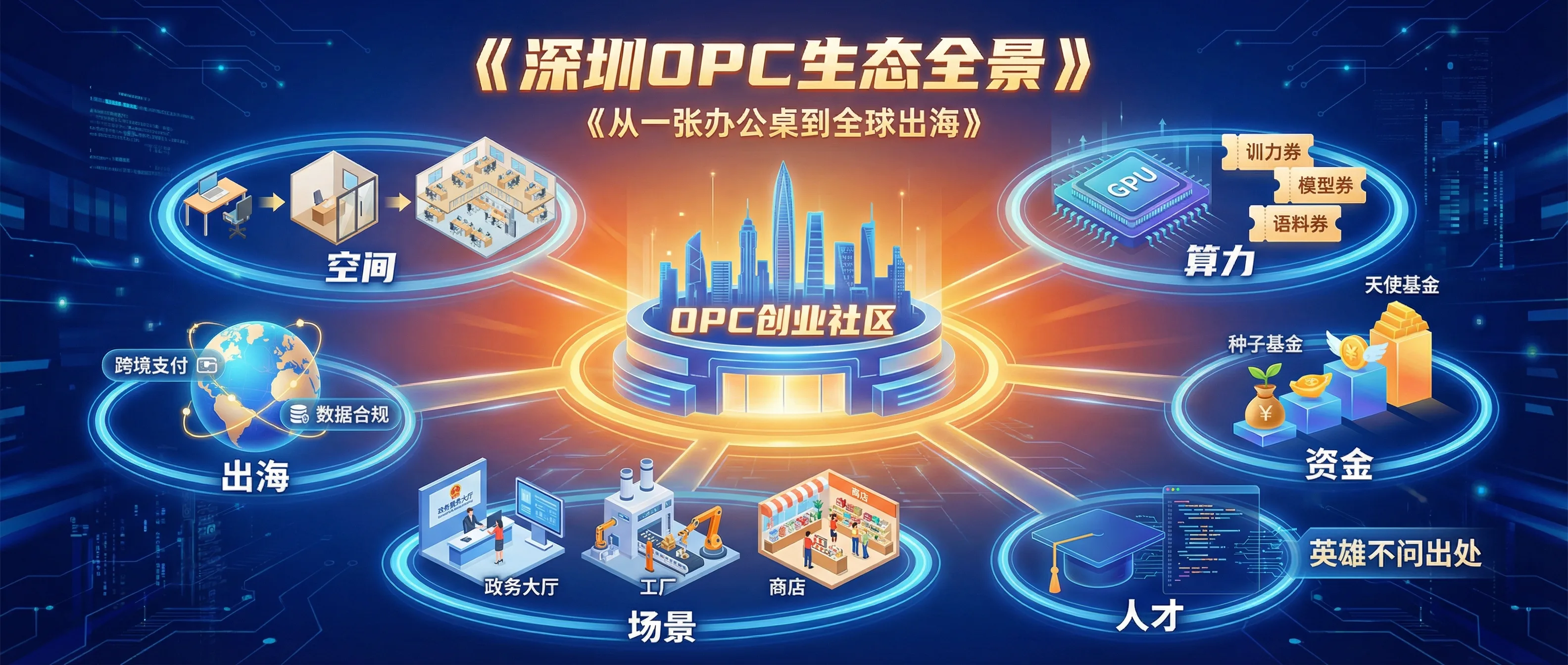 深圳 OPC 创业生态全景:从空间到出海的完整支持链