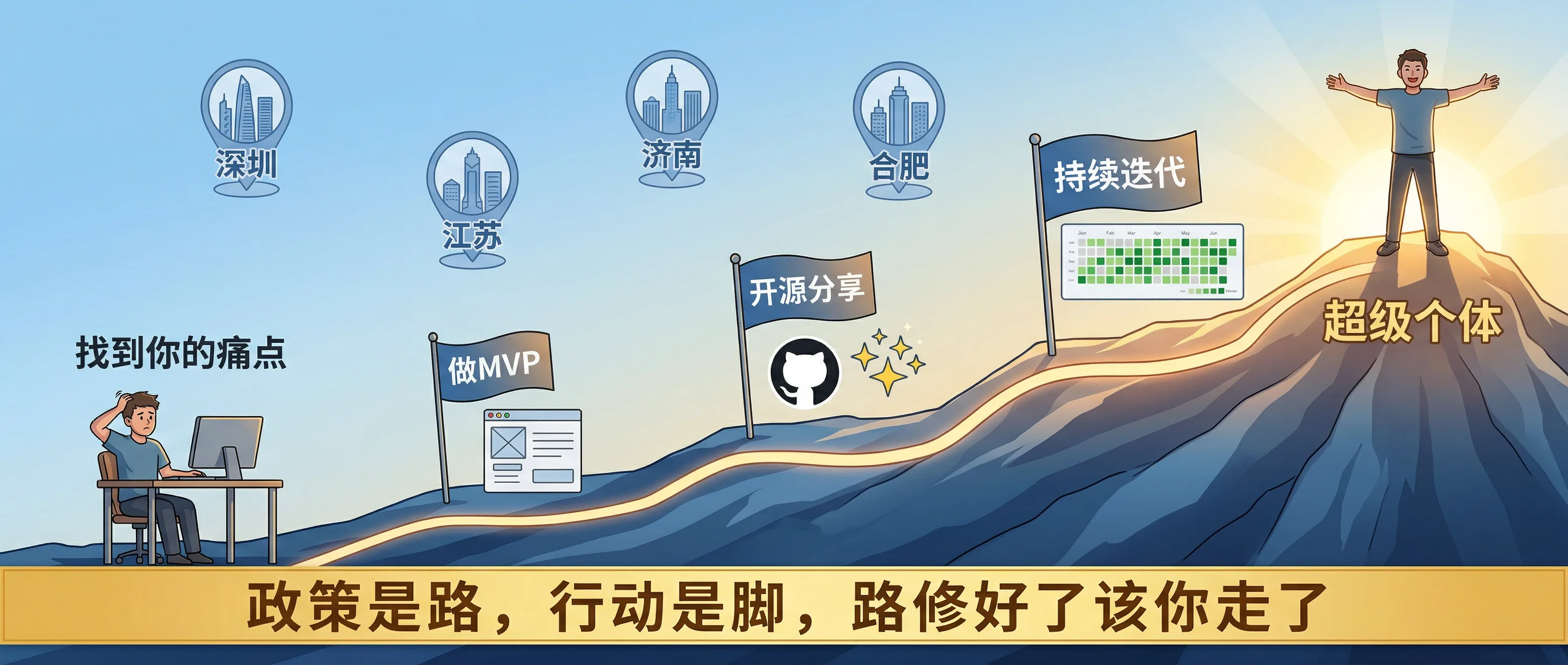 从观察到行动：OPC 创业者的四步路线图