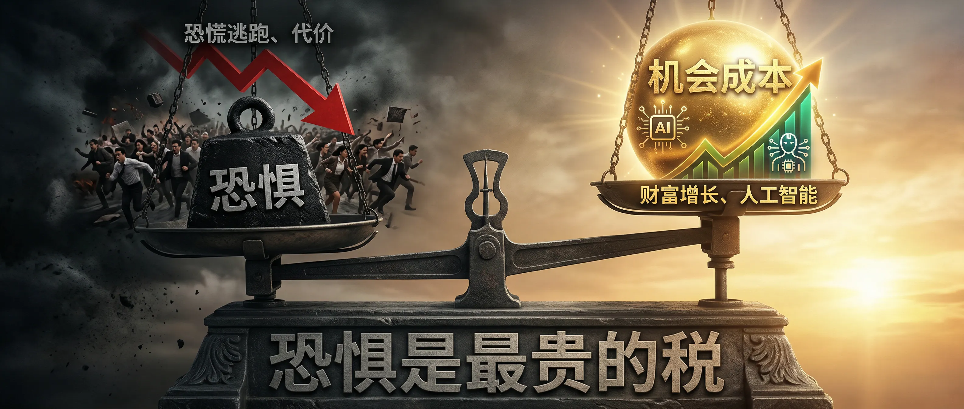 恐惧是最贵的税：离场的机会成本远大于下跌的账面损失