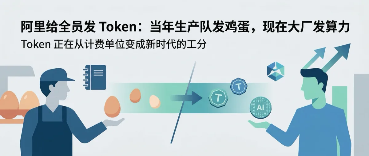 阿里给全员发 Token：当年生产队发鸡蛋，现在大厂发算力