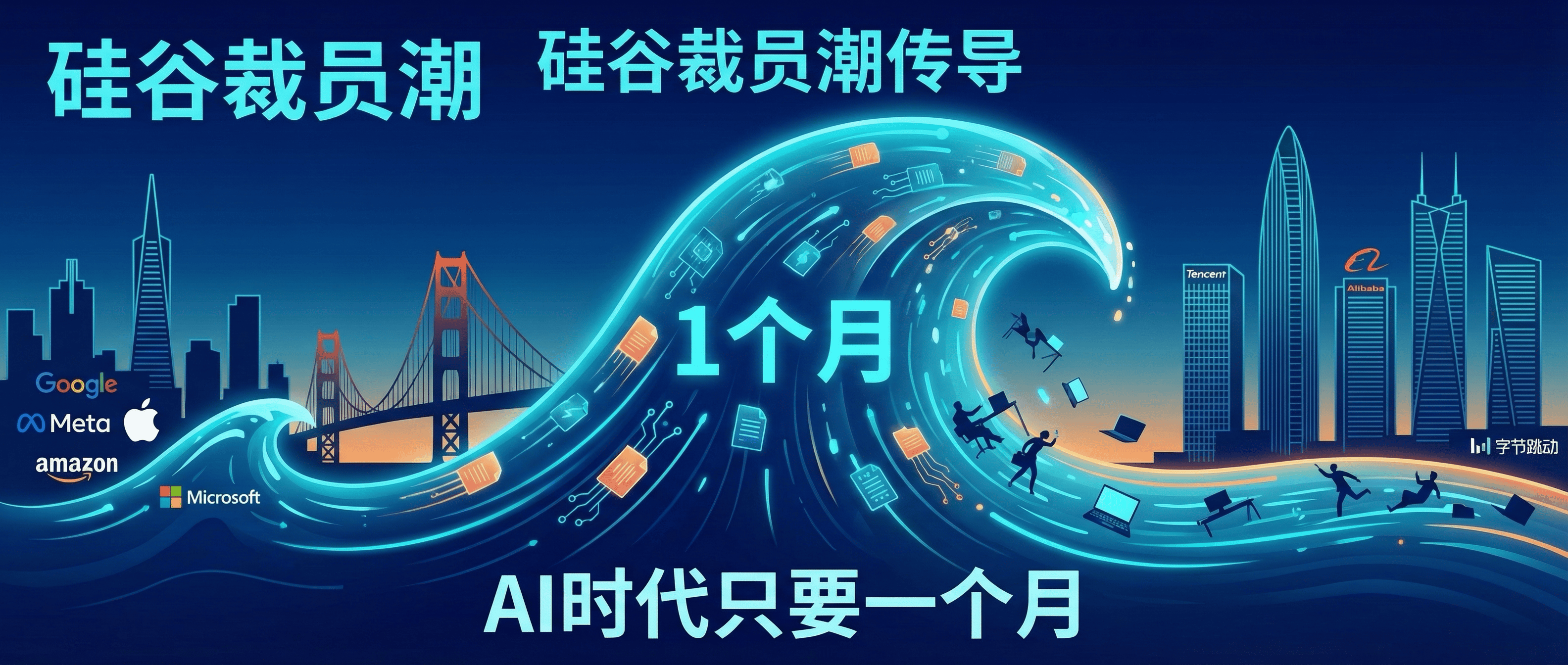 硅谷裁员潮一个月传导到中国大厂