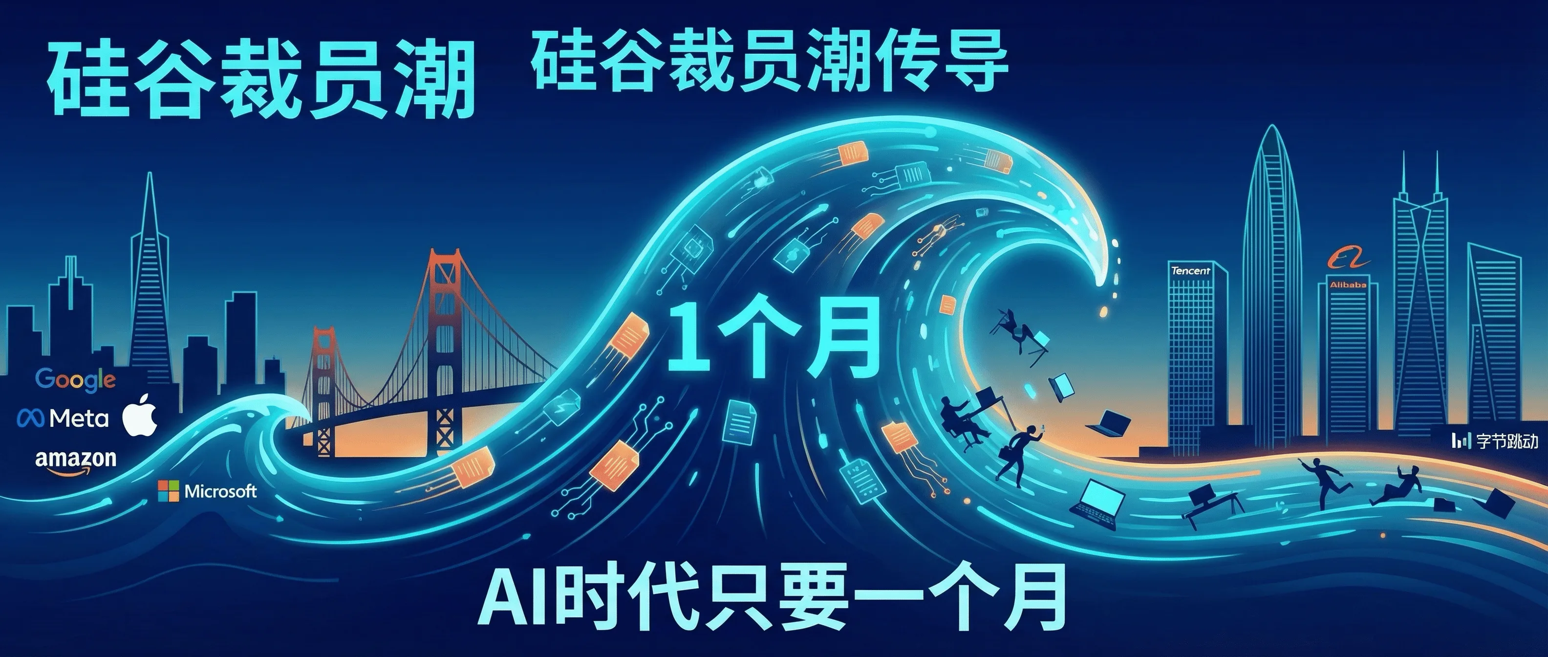 硅谷裁员潮一个月传导到中国大厂