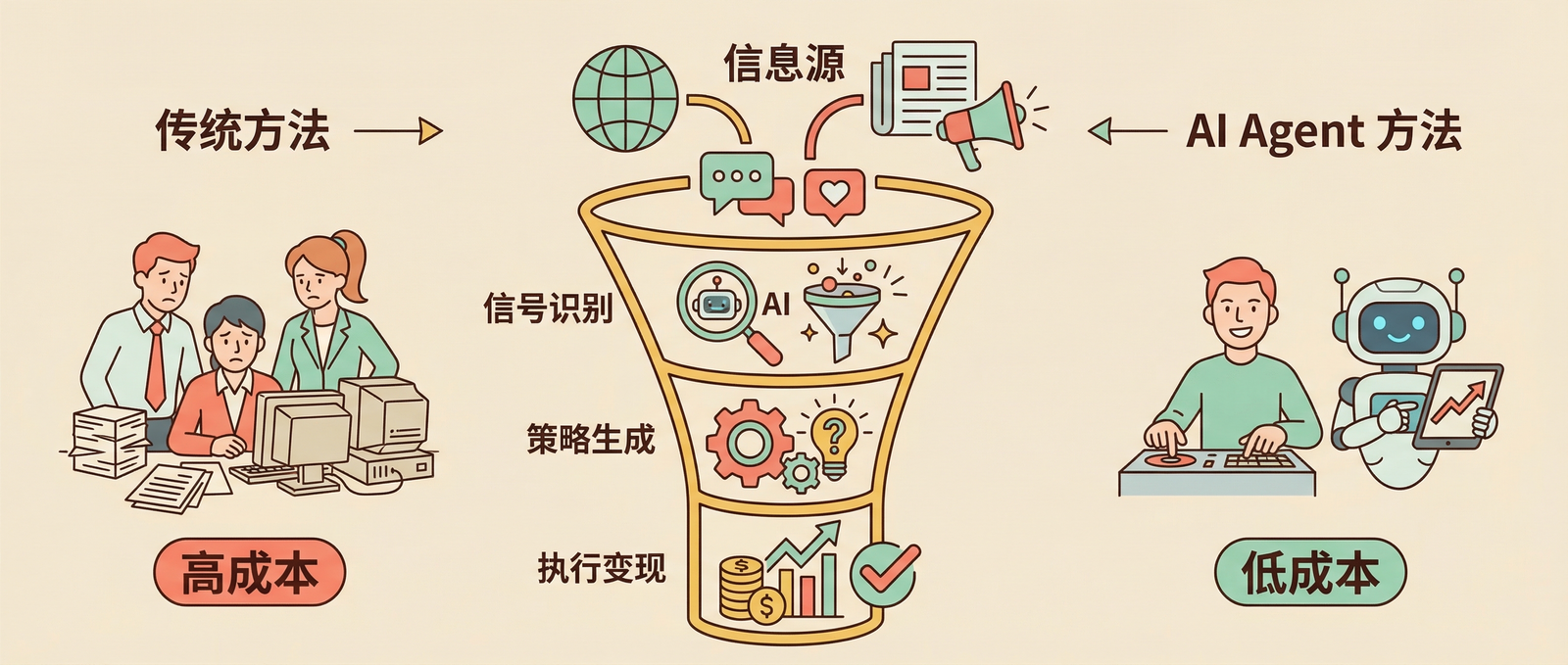 资本视角的信息变现链路：从机构级降到个人级