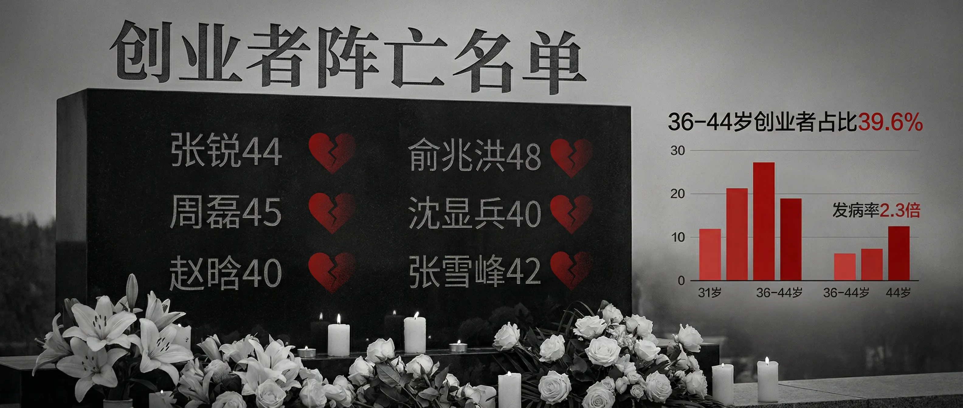 创业者猝死名单：40 岁是一道生死线