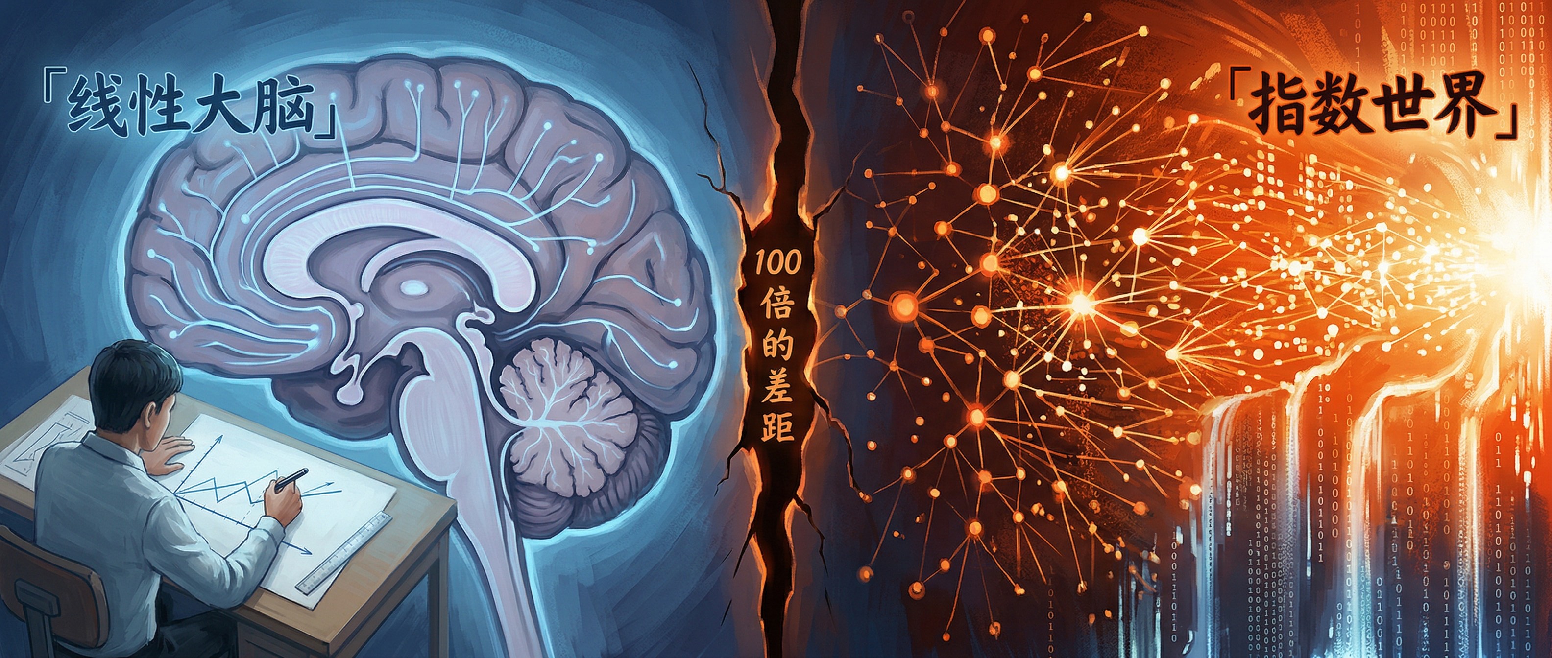 线性思维 vs 指数现实:你的大脑为什么跟不上