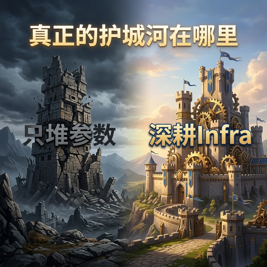 真正的护城河：只堆参数 vs 深耕 Infra