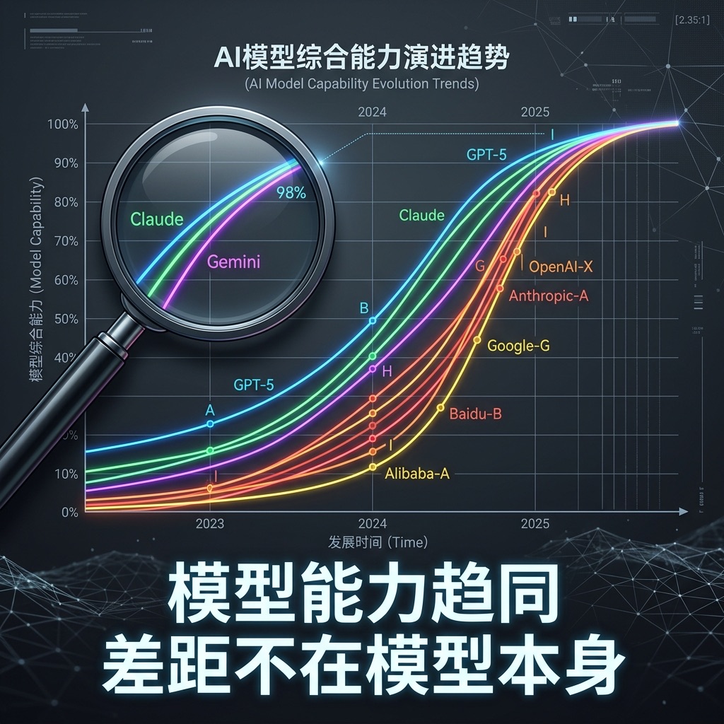 模型能力趋同：差距不在模型本身