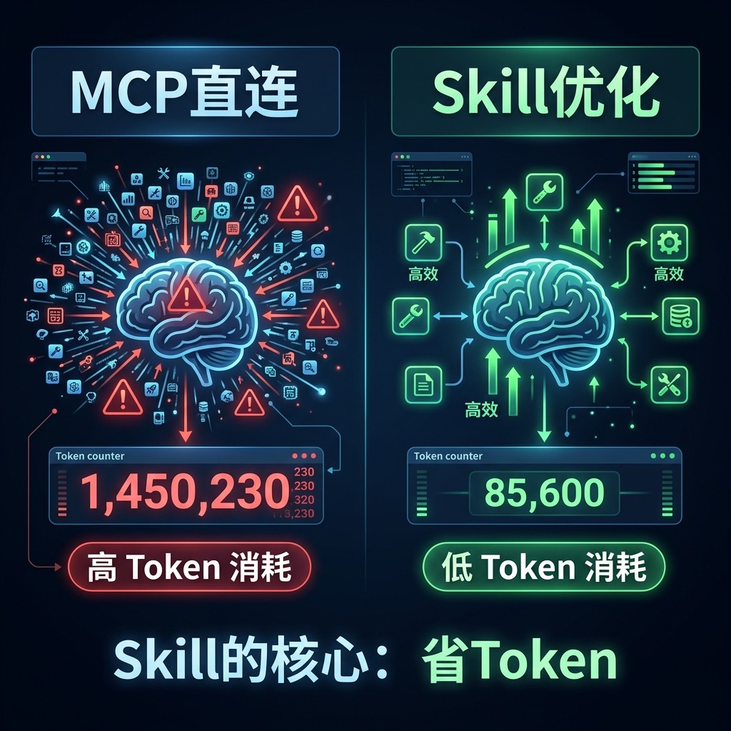 Skill的核心：将MCP的海量Token消耗压缩到最低