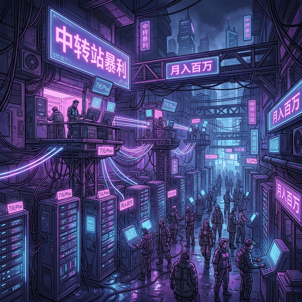 中转站暴利：7元一个Plus，月入百万