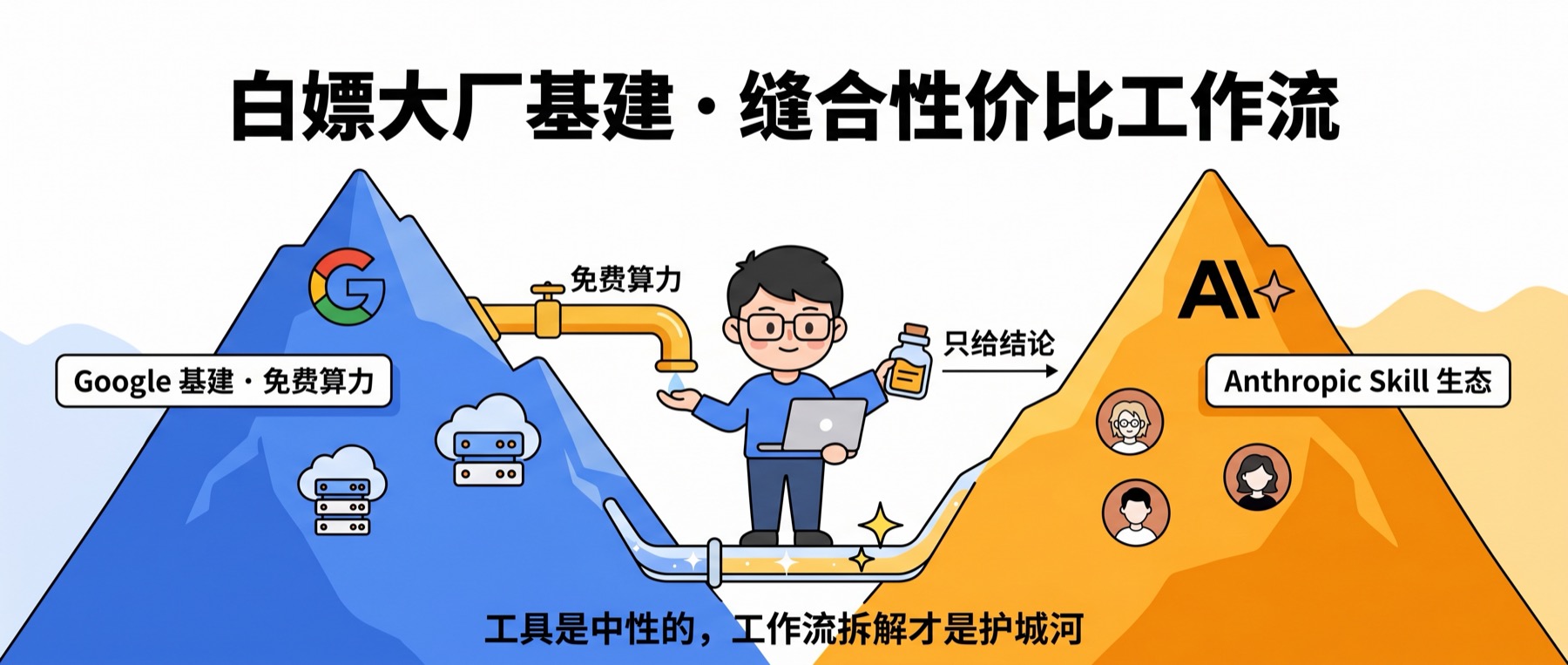 白嫖大厂基建：缝合性价比工作流