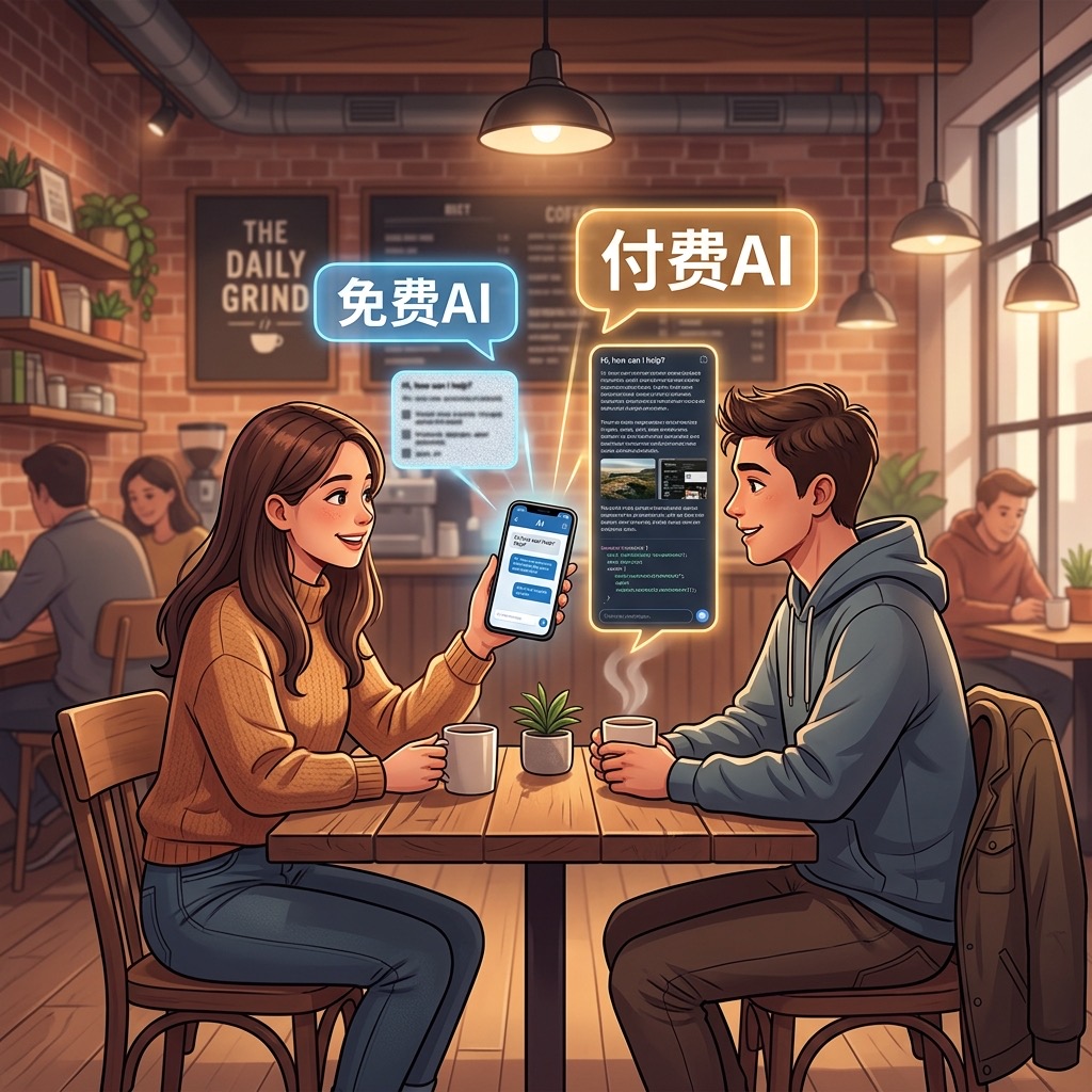 朋友聊天：免费AI和付费AI的体验鸿沟