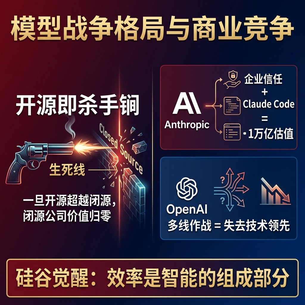 模型战争商业格局：开源的生死线与 Anthropic vs OpenAI 估值之战