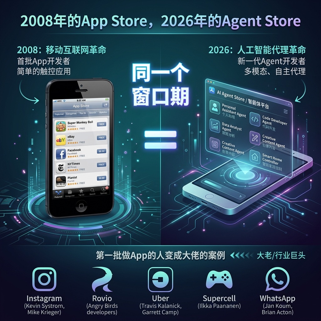2008年的App Store vs 2026年的Agent Store