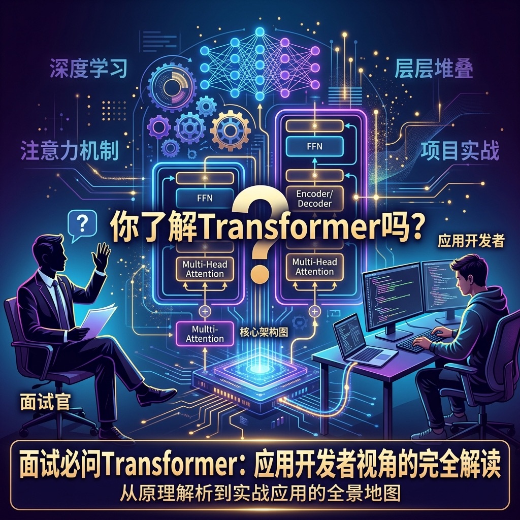 面试必问 Transformer：不推公式，讲清楚每个概念对开发有什么用