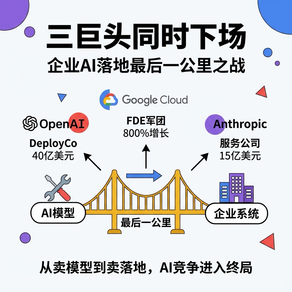 三巨头同时下场:企业 AI 落地最后一公里之战
